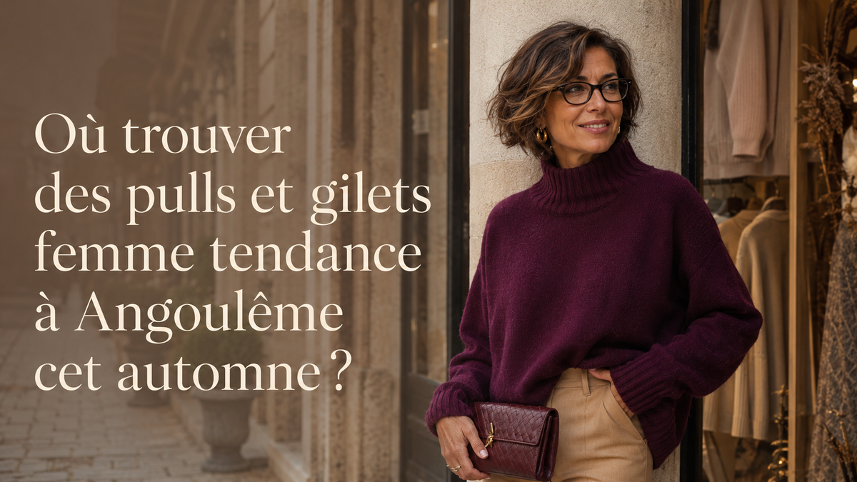 Où trouver des pulls et gilets femme tendance à Angoulême cet automne ?