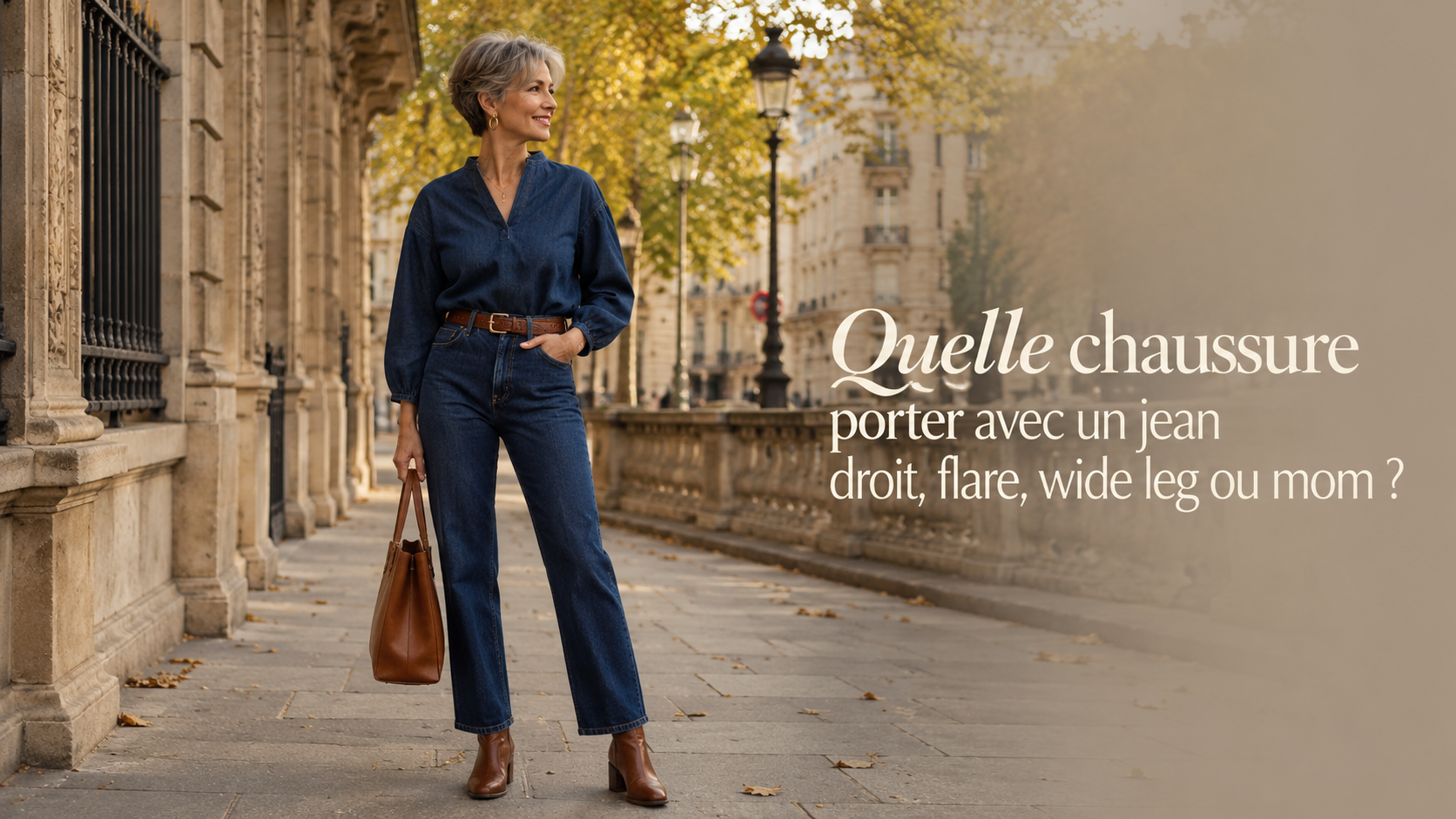 Quelle chaussure porter avec un jean droit, flare, wide leg ou mom ?