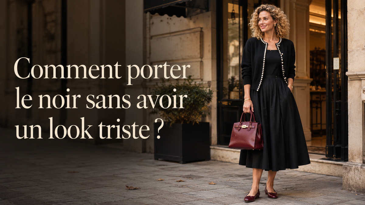 Comment porter le noir sans avoir un look triste ?
