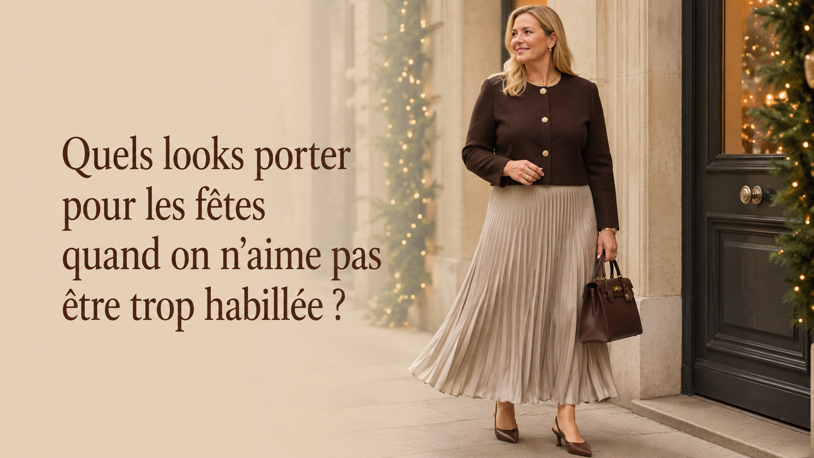 Quels looks porter pour les fêtes quand on n’aime pas être trop habillée ?