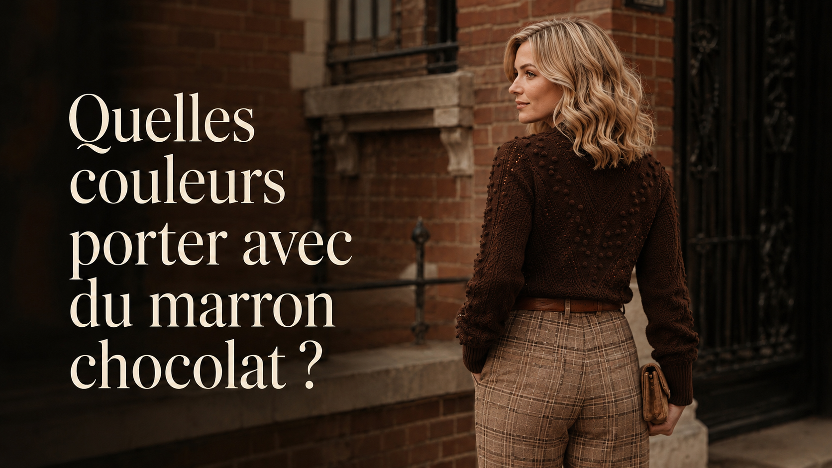 Quelles couleurs porter avec du marron chocolat ?