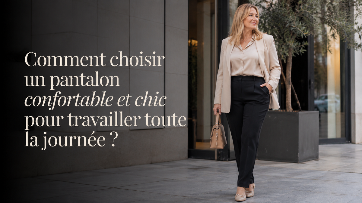 Comment choisir un pantalon confortable et chic pour travailler toute la journée ?