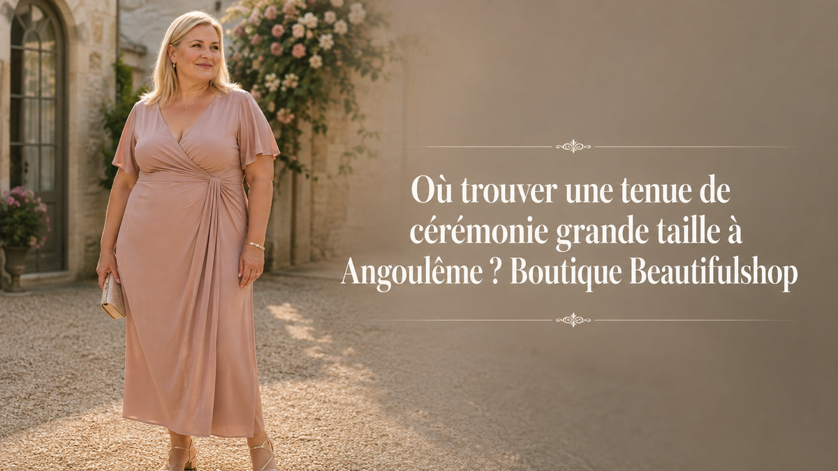 Où trouver une tenue de cérémonie grande taille à Angoulême ? Boutique Beautifulshop