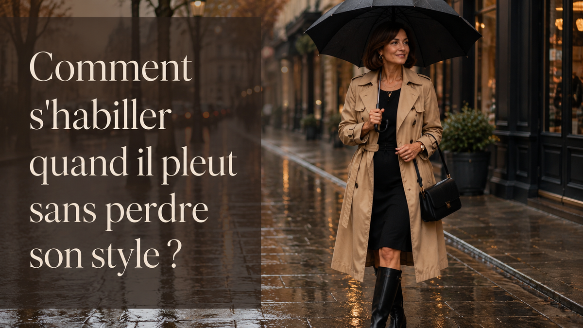 Comment s’habiller quand il pleut sans perdre son style ?