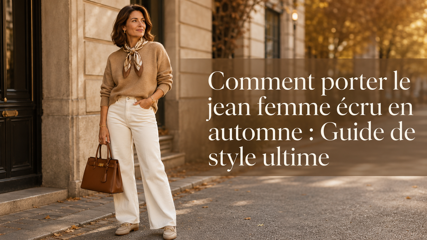 Comment porter le jean femme écru en automne : Guide de style ultime