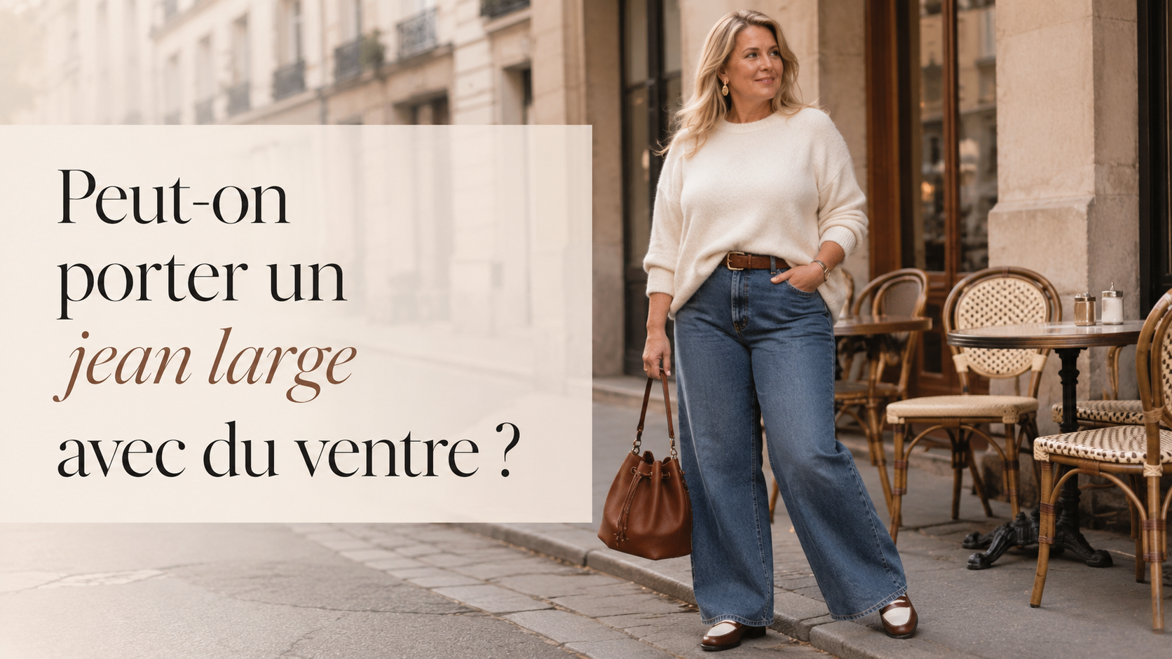 Peut-on porter un jean large avec du ventre ?