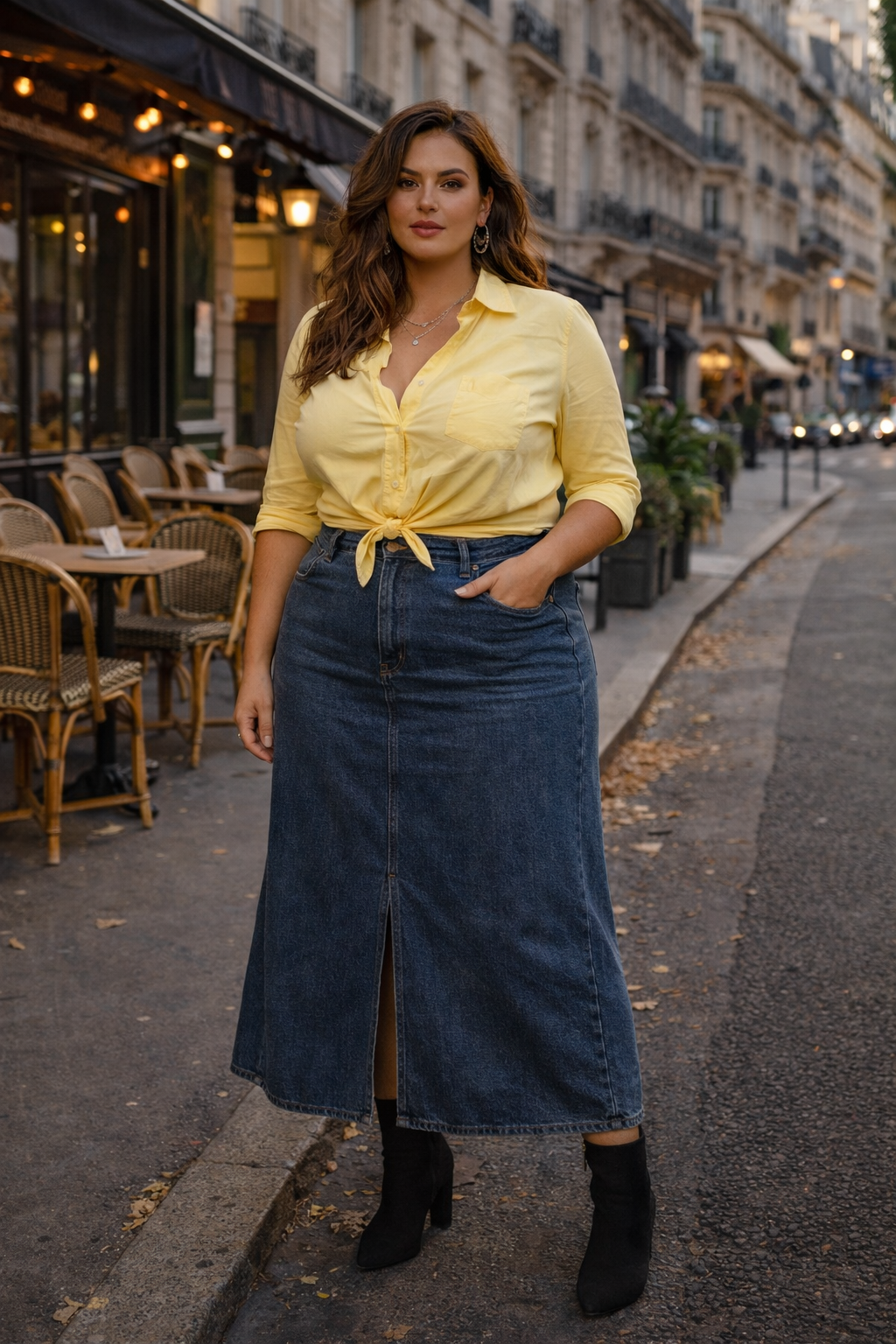 STREET-ONE Jupe imprimée pour femmes en Bleu | STREET-ONE