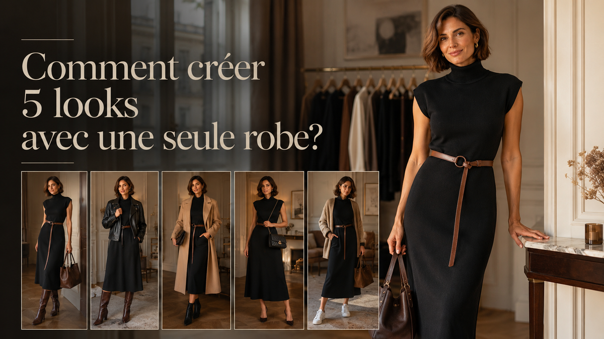 Comment créer 5 looks avec une seule robe ?