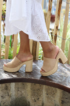 Sandales à talons compensés- beautifulshop 