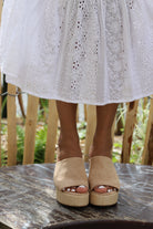 Sandales à talons compensés- beautifulshop 