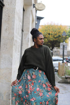 Ceinture large noire élastique avec boucle – Beautiful Shop