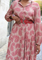 Ceinture rouge large femme – Simili cuir & boucle argent | Beautiful Shop