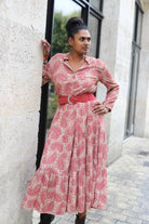 Ceinture rouge large femme – Simili cuir & boucle argent | Beautiful Shop