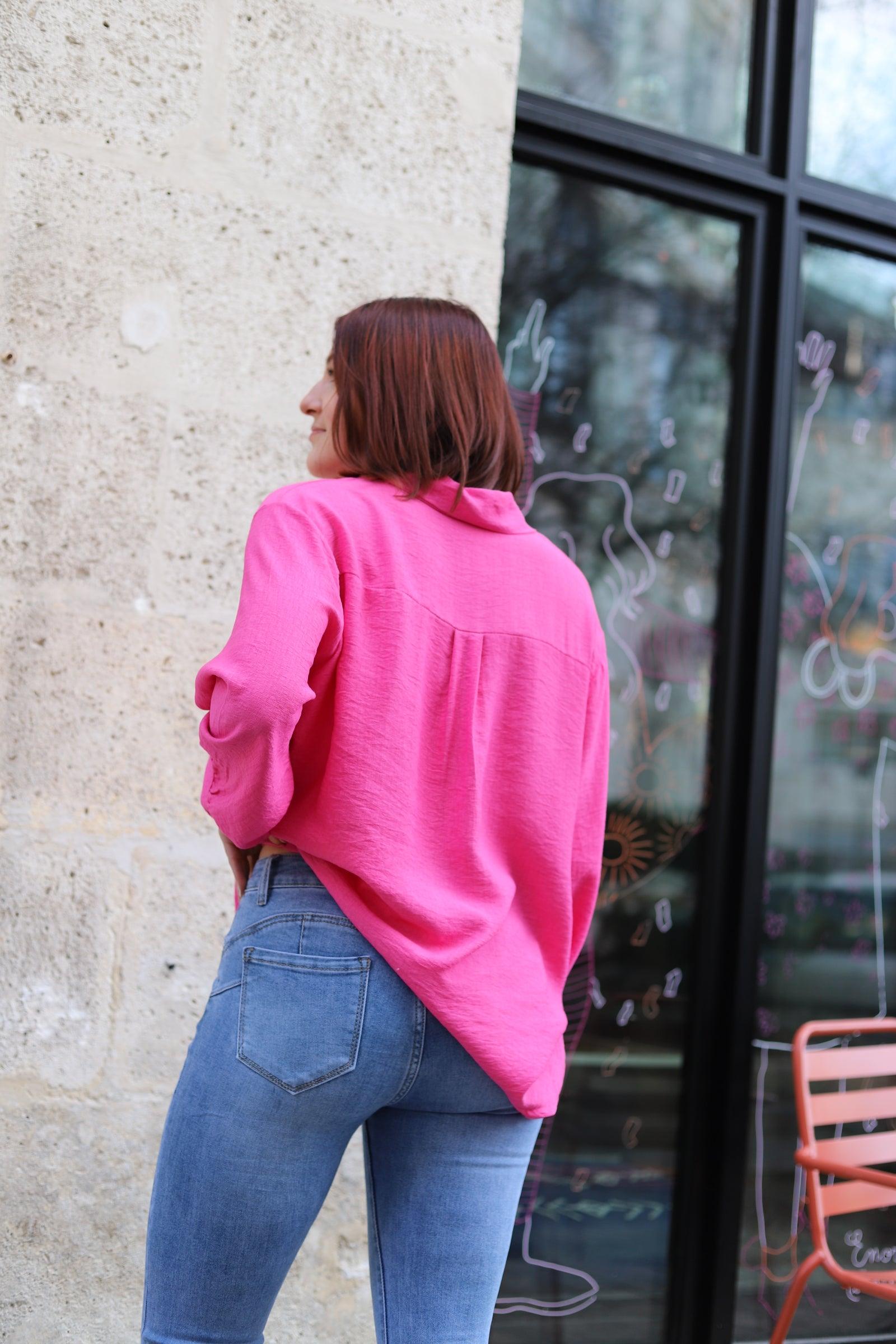 Chemise Fluide en Crêpe - beautifulshop - boutique de vêtements femmes sur Angoulême en Poitou Charente 