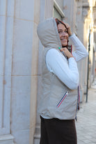 Doudoune Sans Manches Réversible Métallisée-beautifulshop