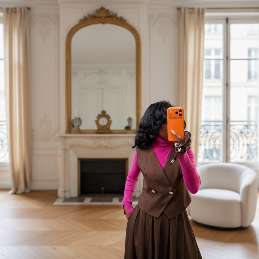 Gilet Croisé Café-beautifulshop 