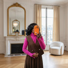 Gilet Croisé Café-beautifulshop 