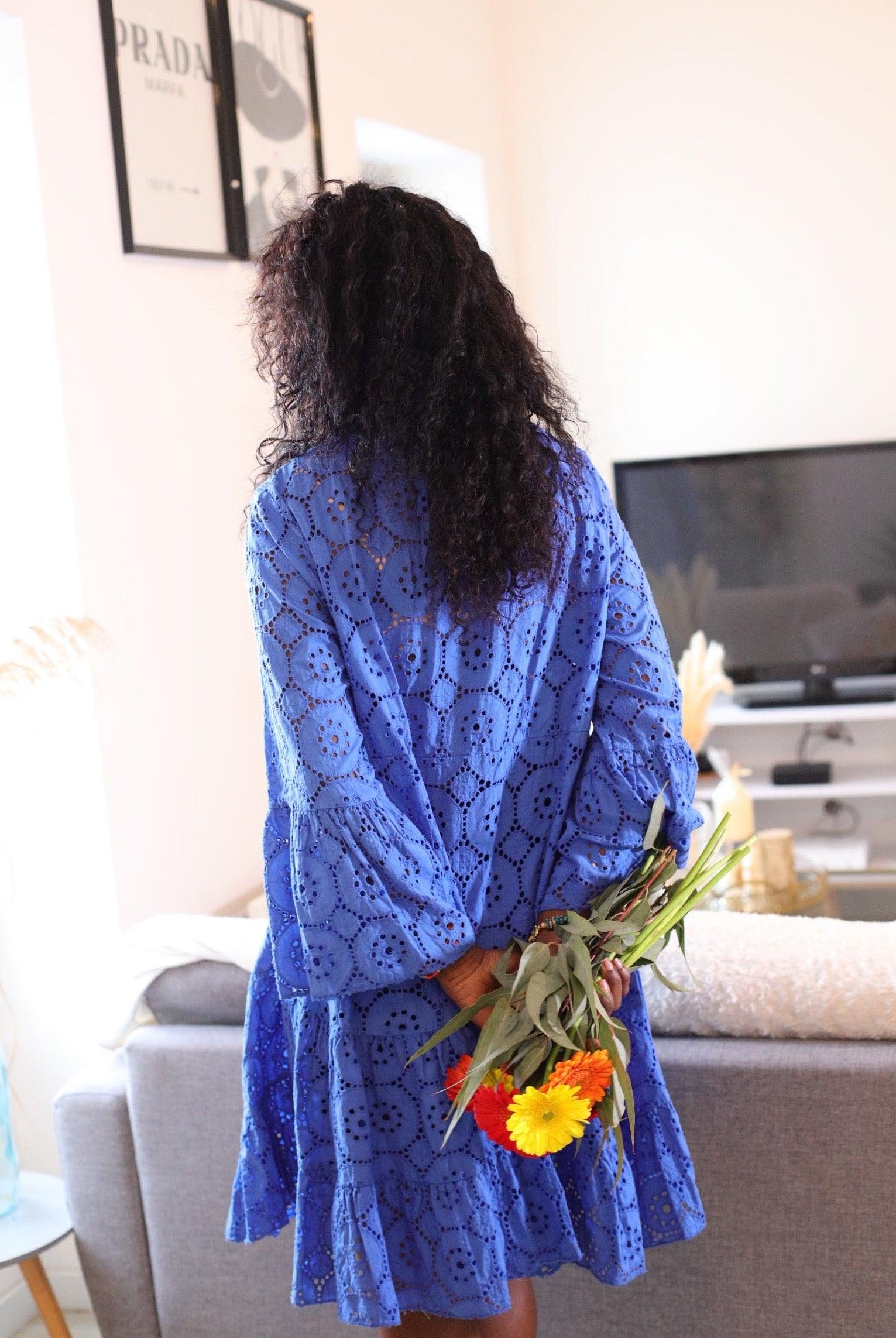 Robe Ample en Coton avec Fermeture Boutonnée - beautifulshop