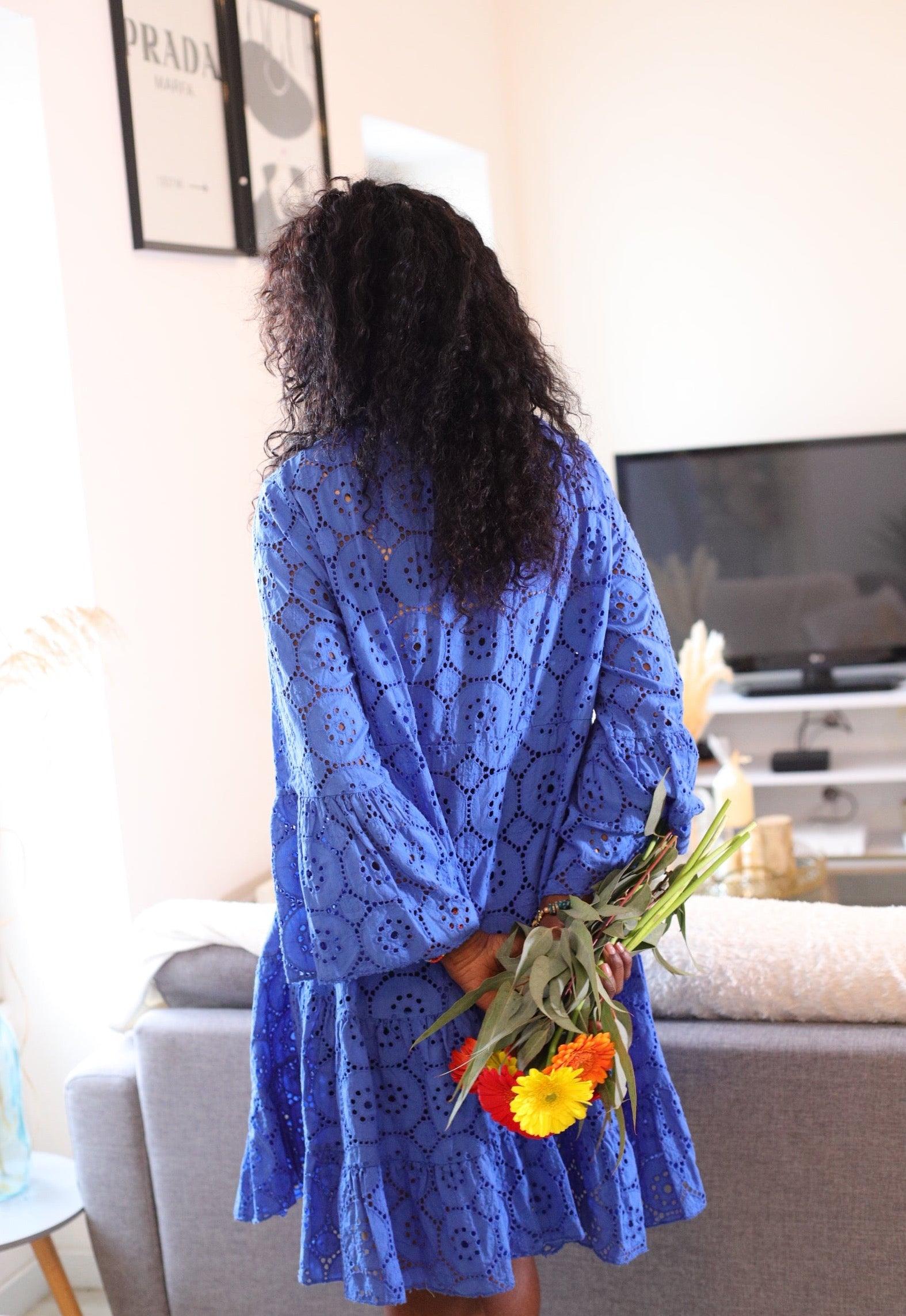 Robe Ample en Coton avec Fermeture Boutonnée - beautifulshop
