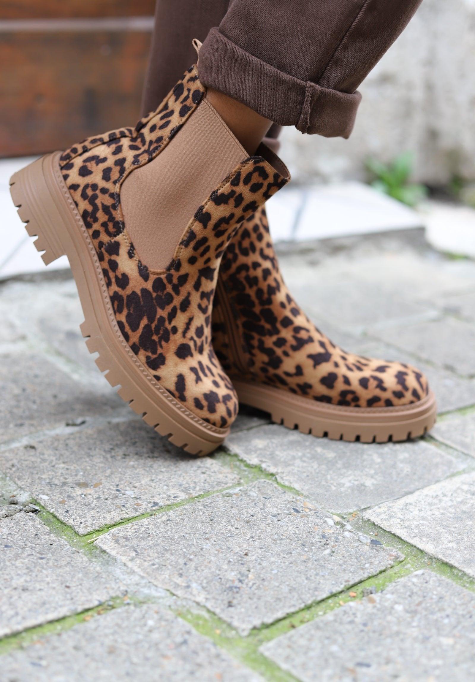 Bottines chelsea leopard on sale