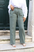 Pantalon en Lin Fluide - Confection Italienne - beautifulshop