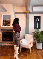 Jupe Drapée Cachemire – Multicolore