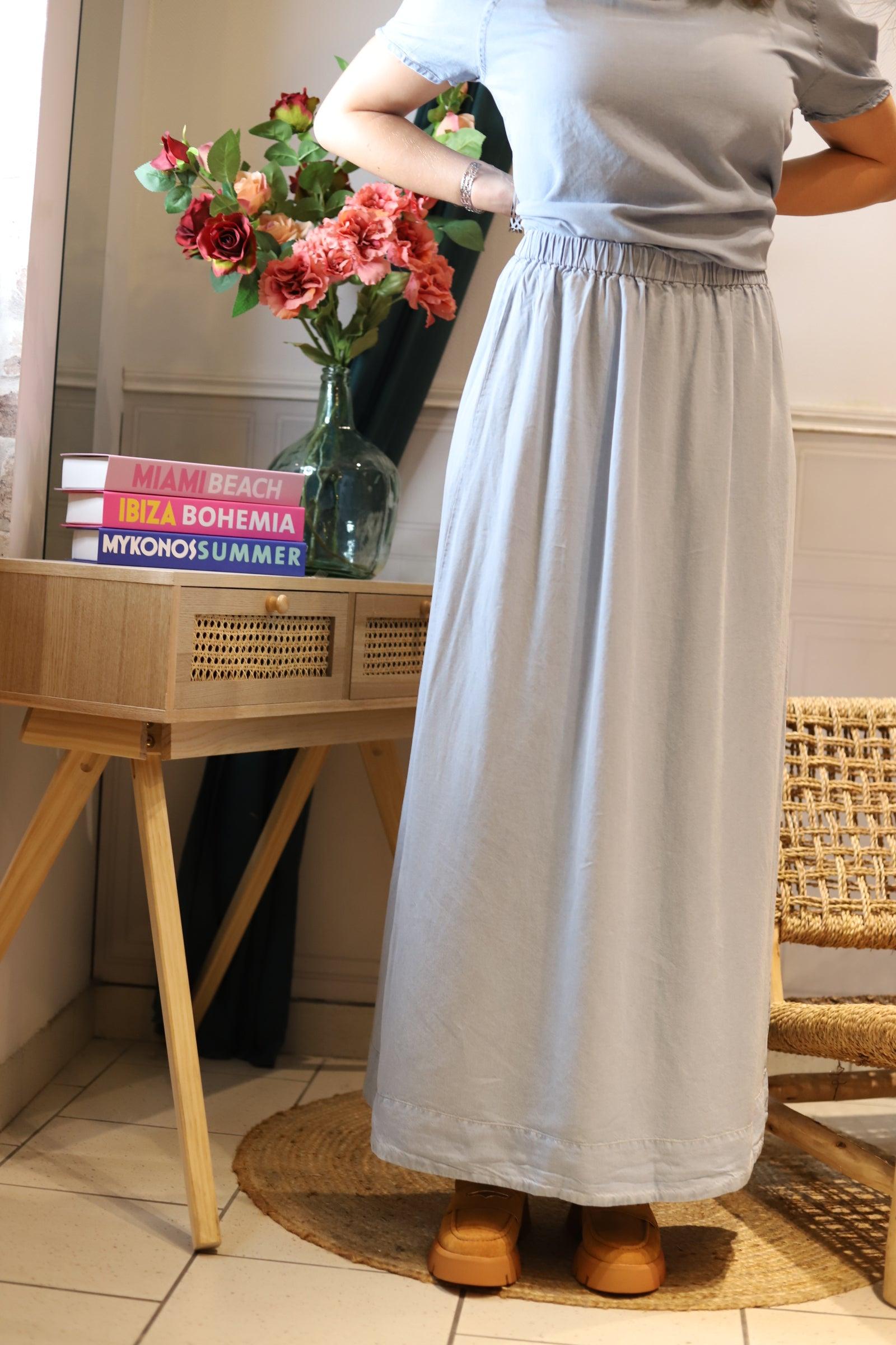 Jupe Longue en Coton - beautfulshop - boutique Angoulême 