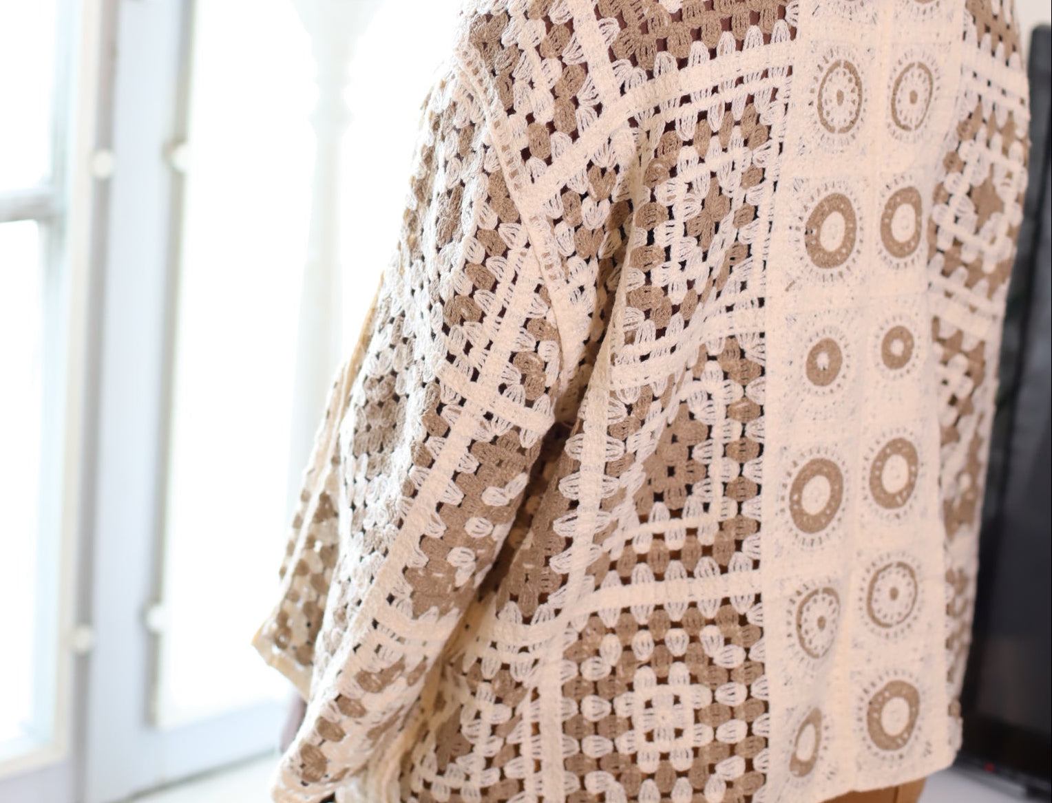 Kimono Crochet Beige