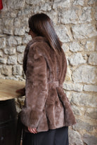 Manteau en Fausse Fourrure Ceinturé-beautifulshop