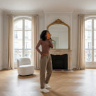 Pantalon Confort Taille Élastique avec Ceinture – Made in Italy-beautifulshop