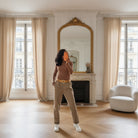 Pantalon Confort Taille Élastique avec Ceinture – Made in Italy-beautifulshop