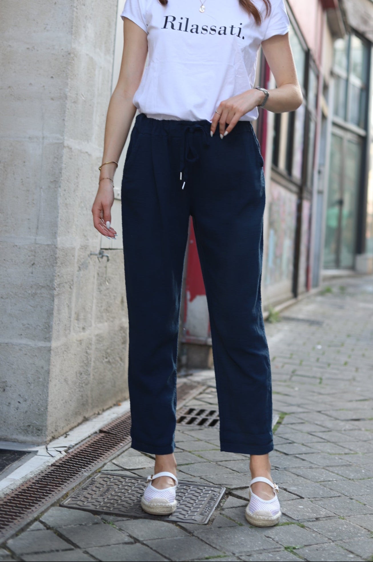 Pantalon décontracté en coton-lin – Confort et style au naturel-beautifulshop