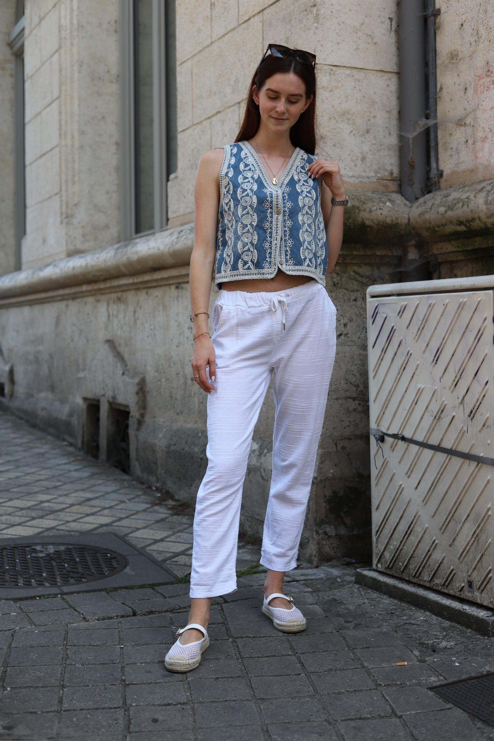 Pantalon décontracté en coton-lin – Confort et style au naturel-beautifulshop 