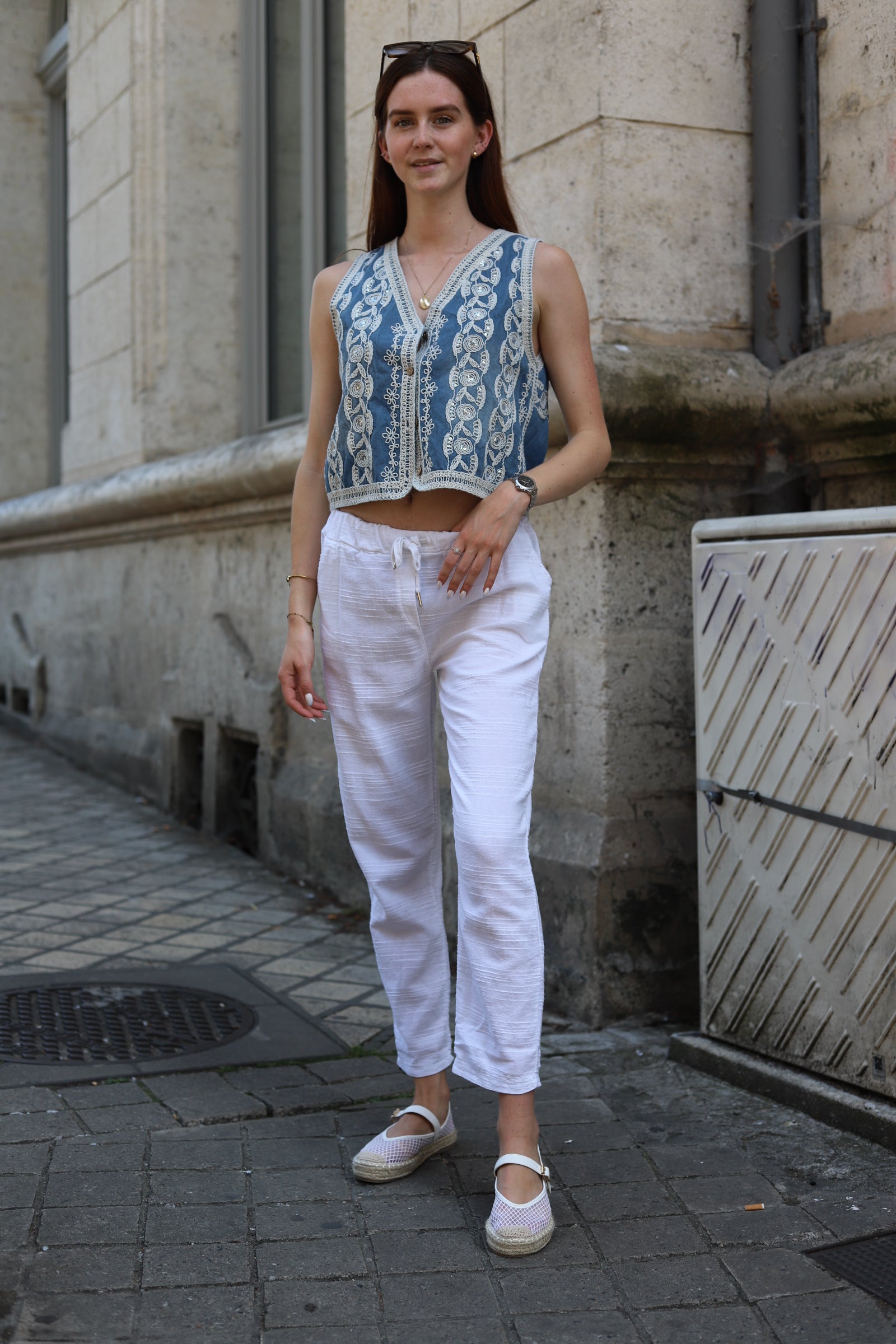 Pantalon décontracté en coton-lin – Confort et style au naturel