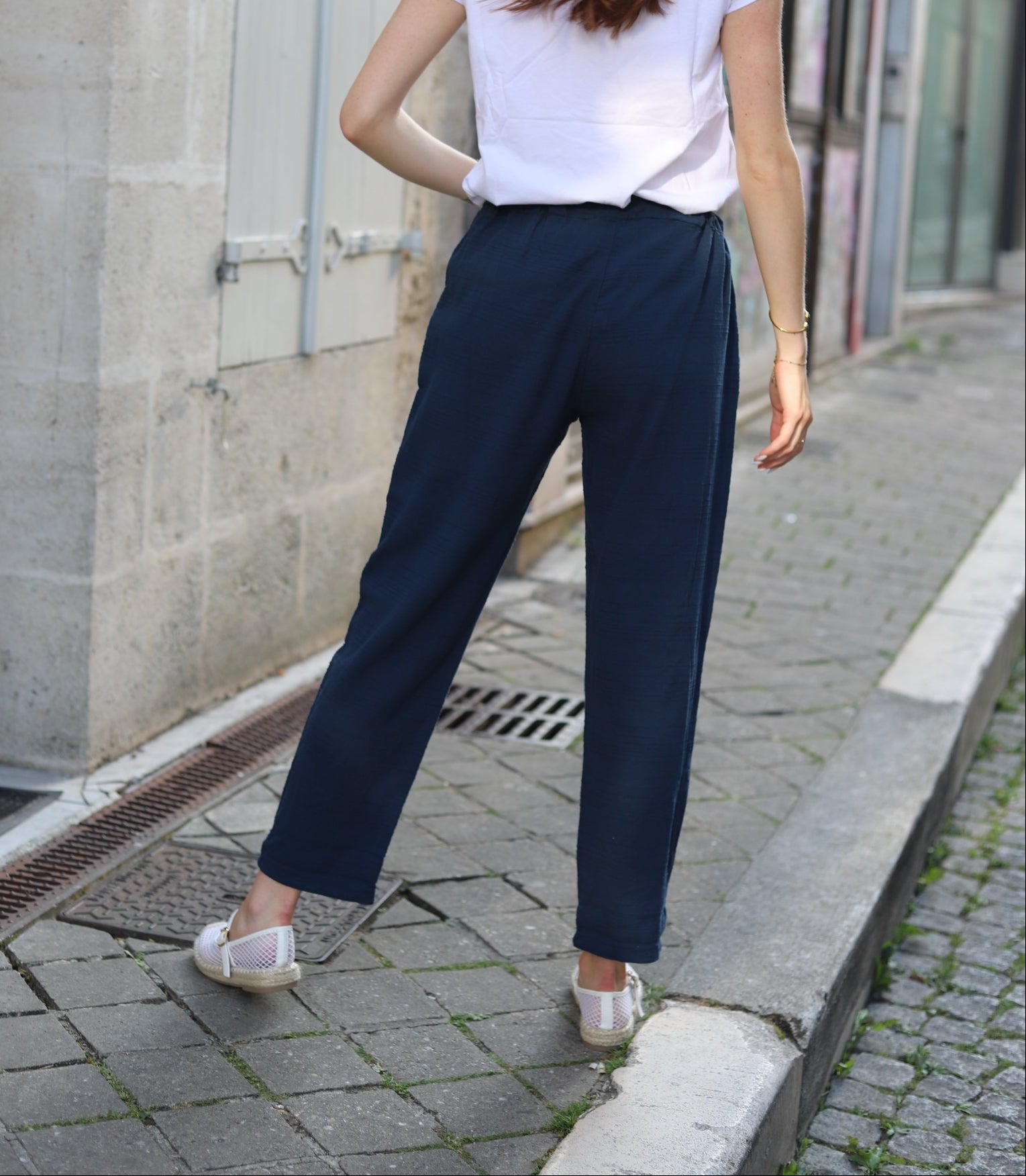 Pantalon décontracté en coton-lin – Confort et style au naturel-beautifulshop