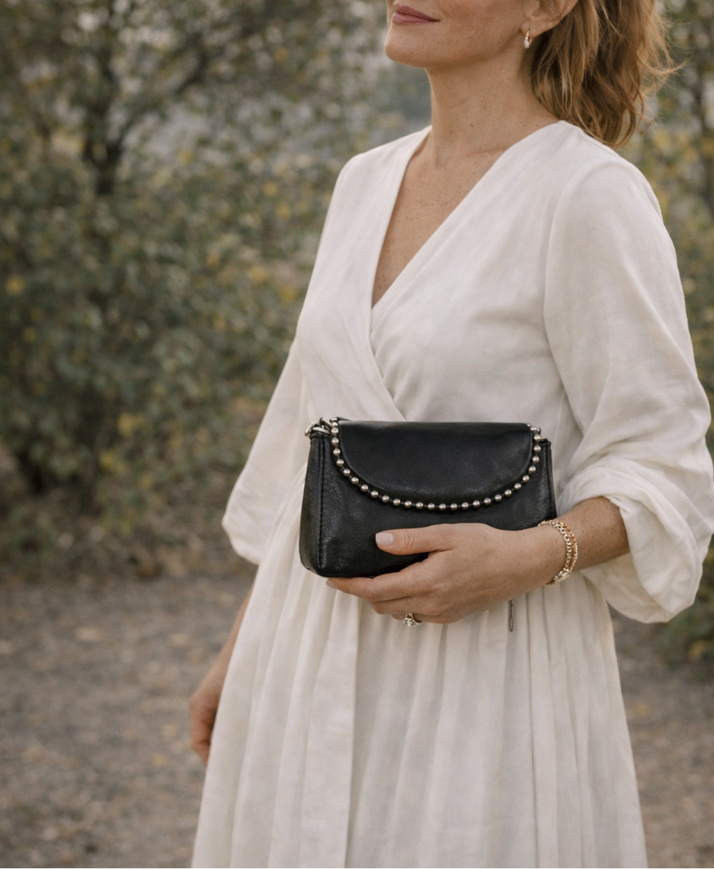 Petit Sac à Bandoulière Irisé avec Chaîne