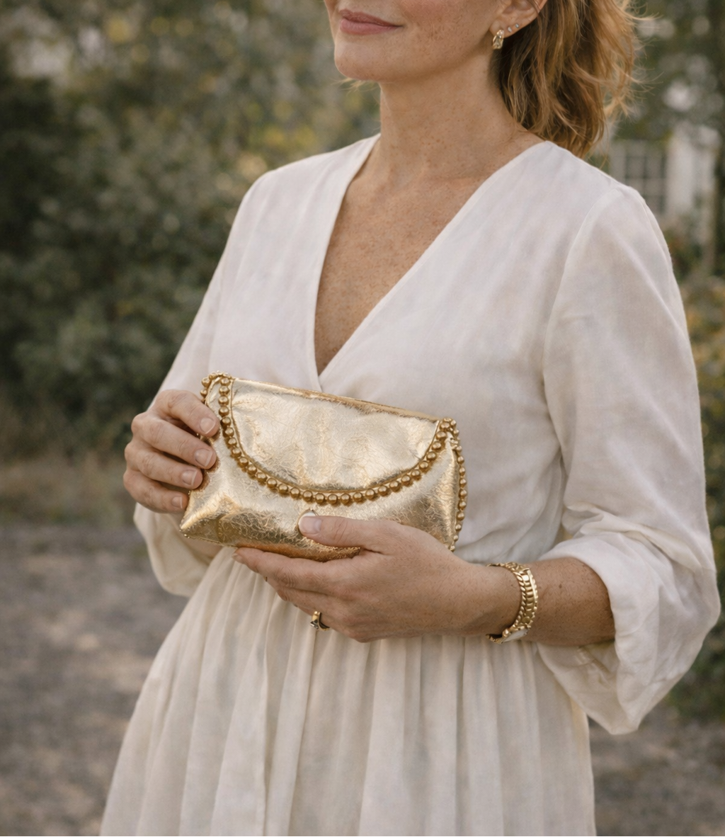Petit Sac à Bandoulière Irisé avec Chaîne-beautifulshop