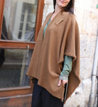 Poncho camel à nouer