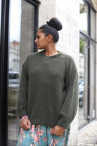 Pull Oversize kaki – Douceur & Style pour l’Hiver
