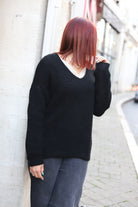 Pull col V – Douceur & confort au quotidien- beautifulshop