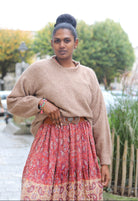 Pull oversize beige en maille douce – Taille unique | Beautiful Shop