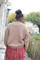 Pull oversize beige en maille douce – Taille unique | Beautiful Shop
