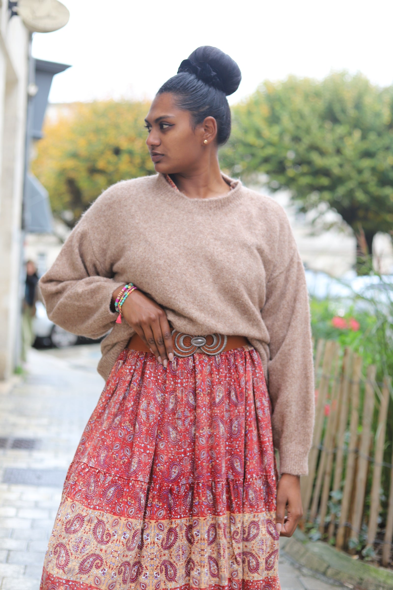 Pull oversize beige en maille douce – Taille unique | Beautiful Shop