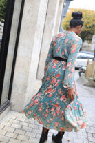 Robe Longue Chemise Imprimée Fleurie – beautifulshop