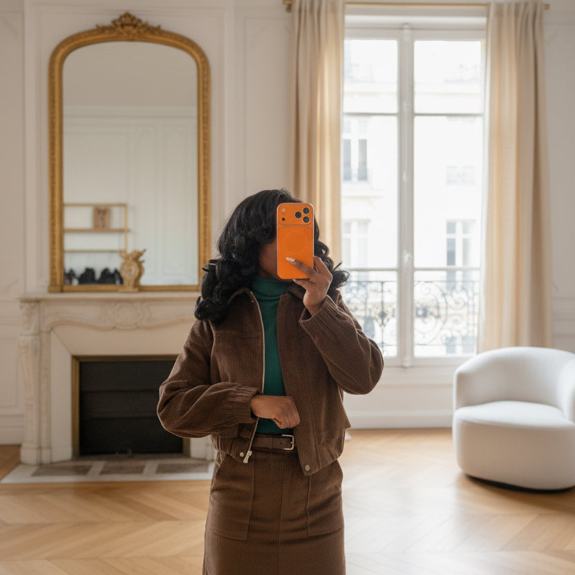 Veste Bomber Velours Café-beautifulshop