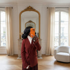 Veste Croisée Rouge Bordeaux – beautifulshop