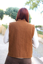 Veste Sans Manches Matelassée Kimono Oversize-beautifulshop-beautifulshop