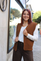 Veste Sans Manches Matelassée Kimono Oversize-beautifulshop-beautifulshop