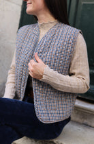 Veste Sans Manches Matelassée Vichy