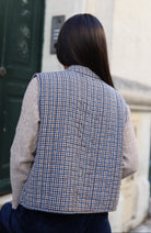 Veste Sans Manches Matelassée Vichy-beautifulshop